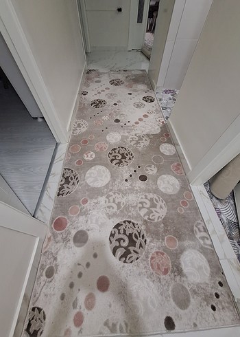 Gri Soyut Desenli Çağdaş Halı - Görsel 4