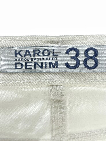 38 Beden beyaz Renk Vintage Love Jean / Kot %70 İndirimli.