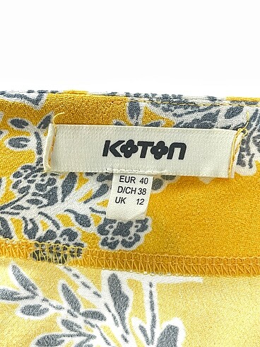 40 Beden sarı Renk Koton Uzun Elbise %70 İndirimli.