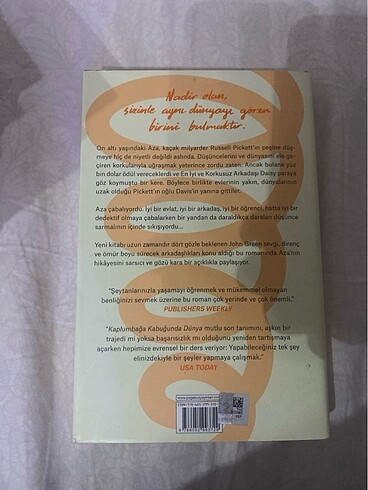 Kaplumbağa kabuğunda dünya- john green