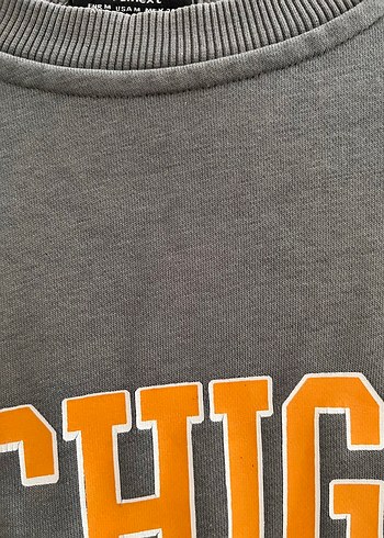 Michigan Baskılı Gri Kadın Sweatshirt - Görsel 3