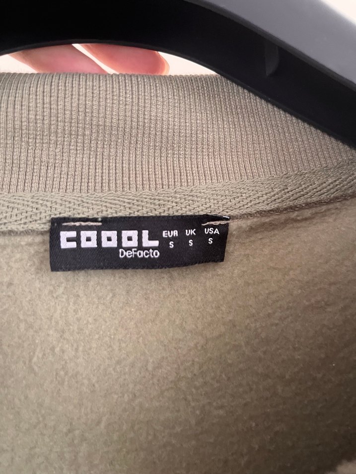 Yarım Fermuarlı Yüksek Yakalı Kadın Sweatshirt - Görsel 2