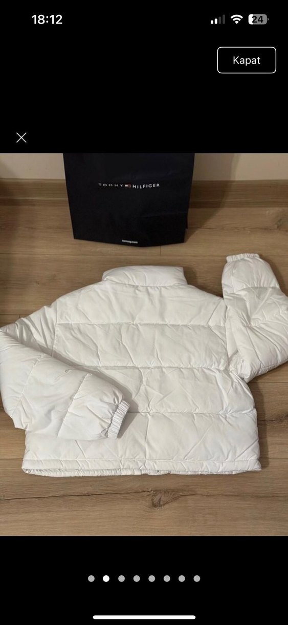 Kadın Beyaz Mini Şişme Yelek - Görsel 4