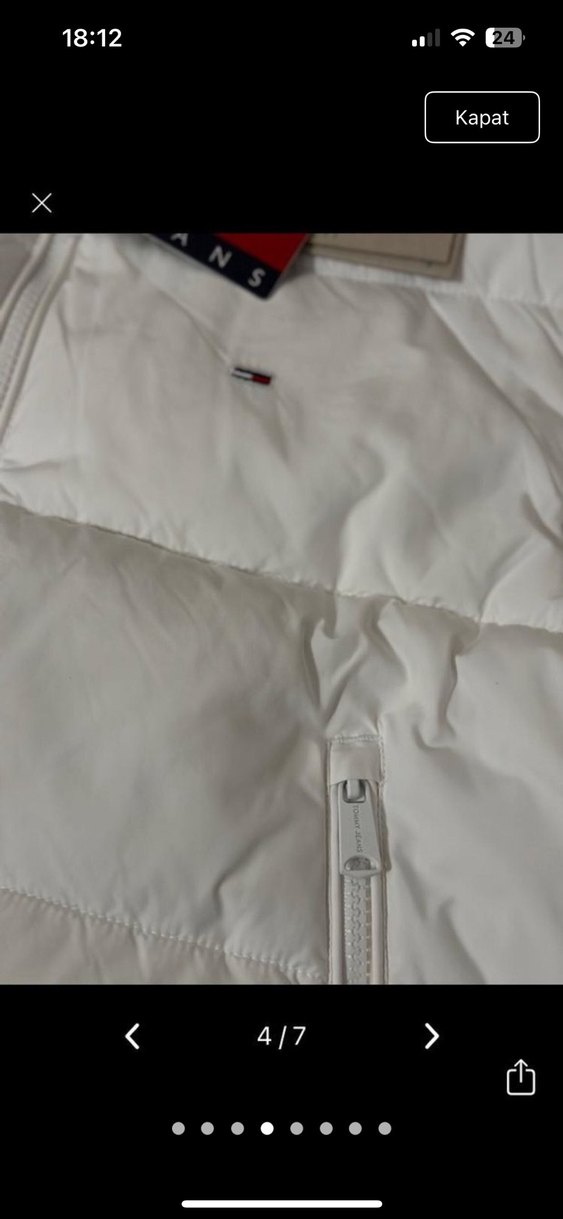 Kadın Beyaz Mini Şişme Yelek - Görsel 5