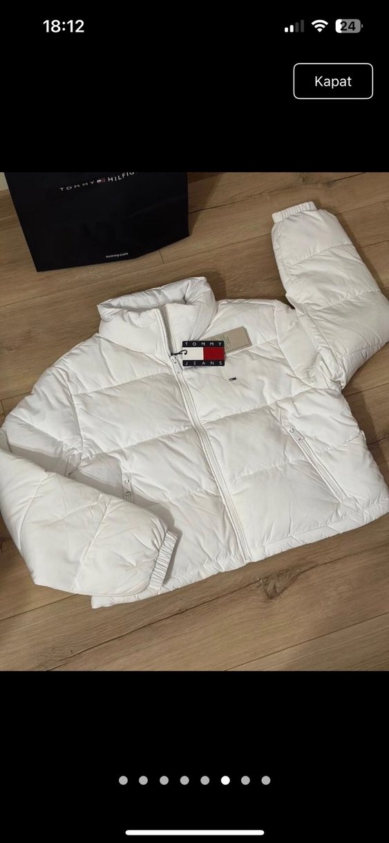 Kadın Beyaz Mini Şişme Yelek - Görsel 2