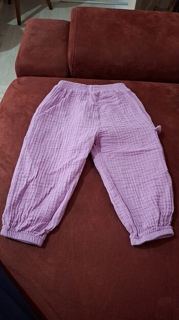1,5 Yaş Beden mor Renk Kız bebek bluz ve pantolon
