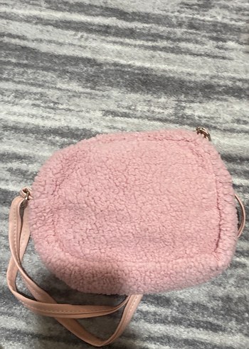 Beden Pembe Peluş Kadın Omuz Çantası