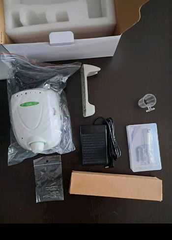 Sıfır mikromotor + anguldruva +14 adet frez