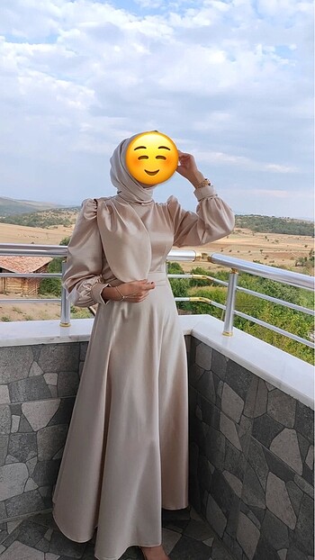s Beden Bej saten abiye elbise