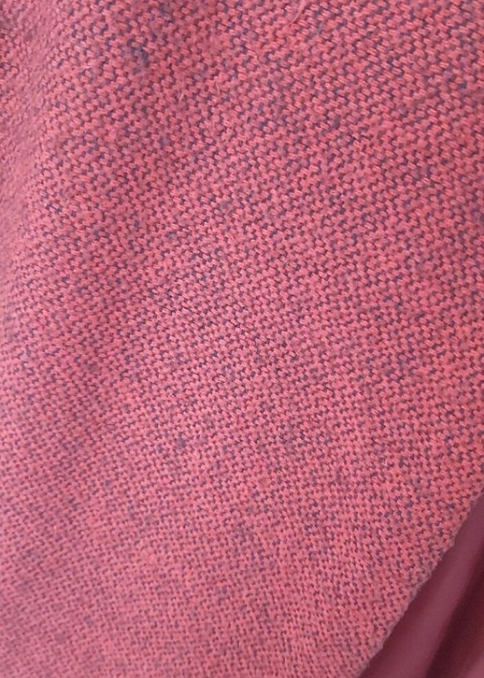 Kırmızı kaşe palto  - Görsel 3