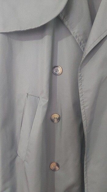 Askeri yeşil trençkot - Görsel 2