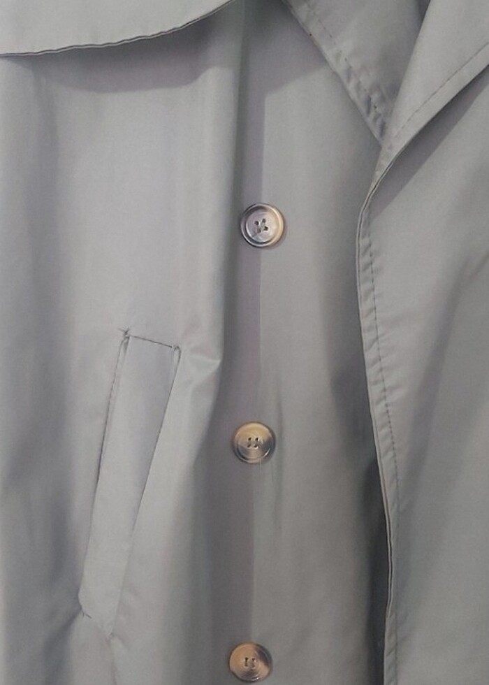 Askeri yeşil trençkot - Görsel 2