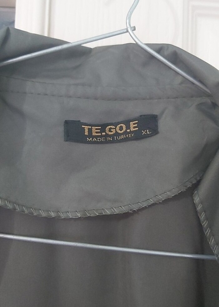 Askeri yeşil trençkot - Görsel 4