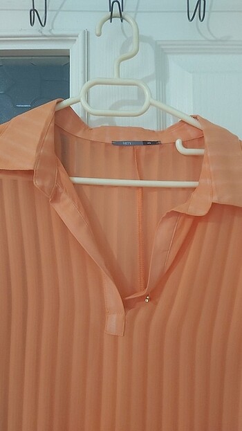 Turuncu transparan gömlek - Görsel 2