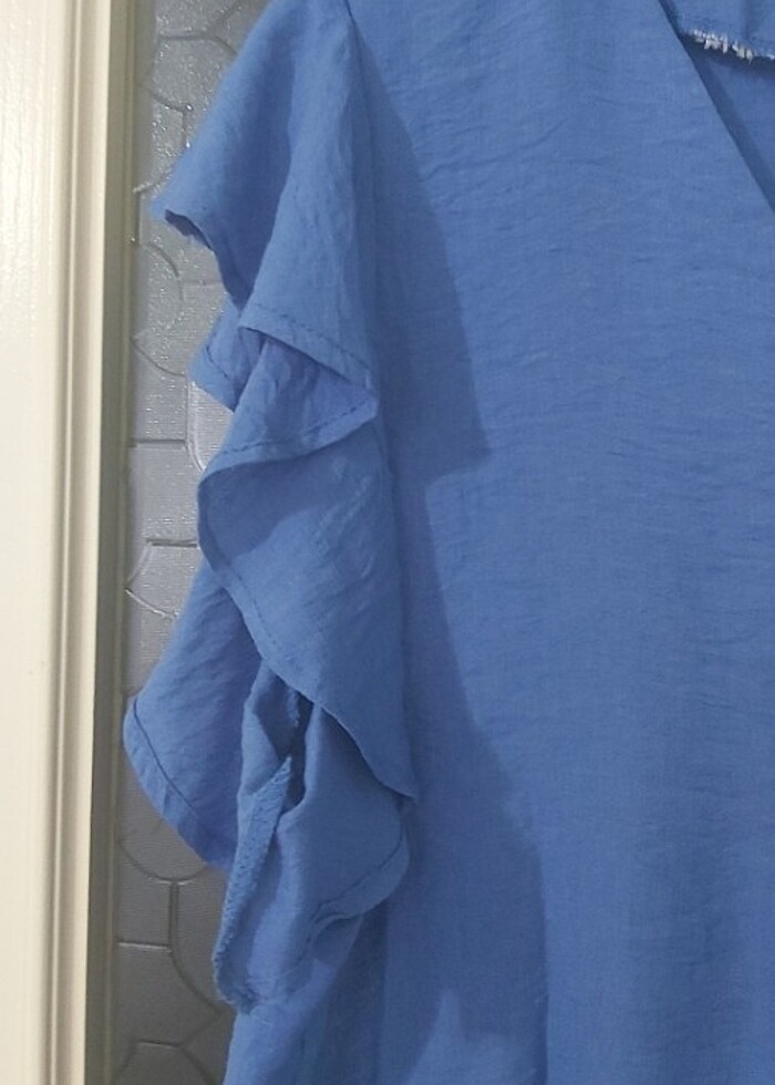 Saks mavisi bluz  - Görsel 3