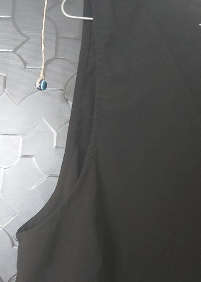 Siyah kolsuz yazlık bluz  - Görsel 4