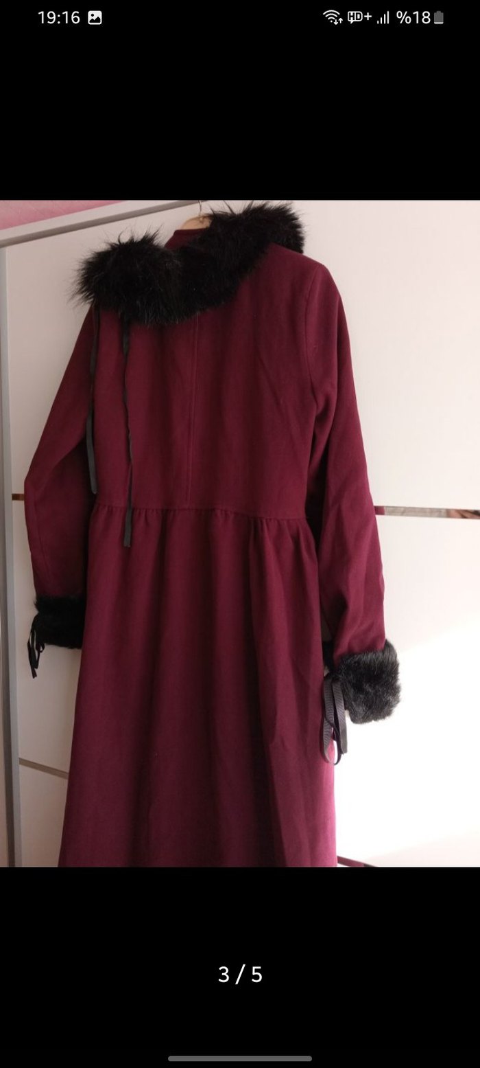 Tüylü Kaşe Kaban - Görsel 3