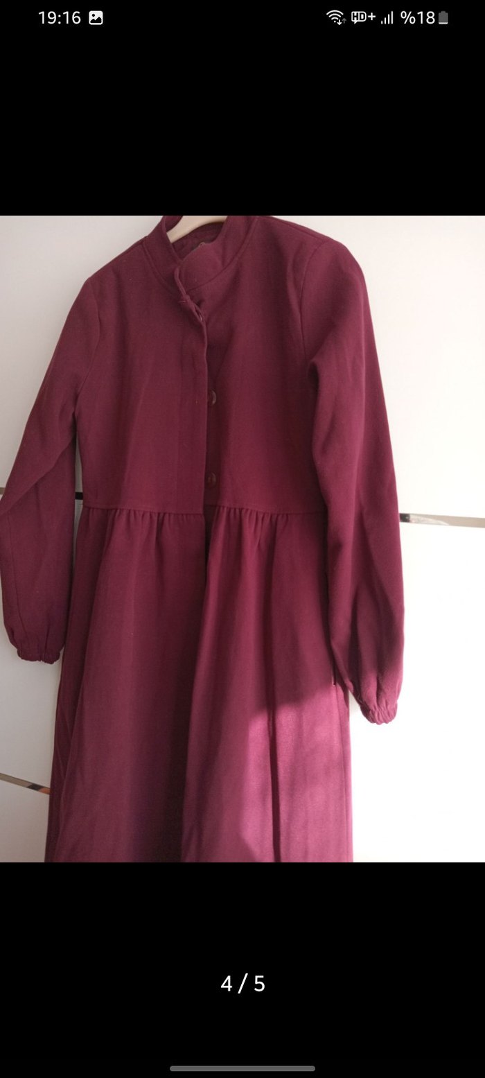 Tüylü Kaşe Kaban - Görsel 5