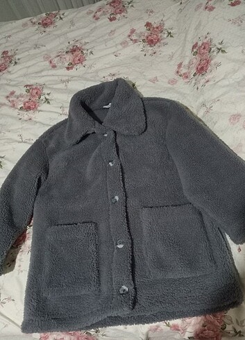 universal Beden gri Renk Peluş ceket