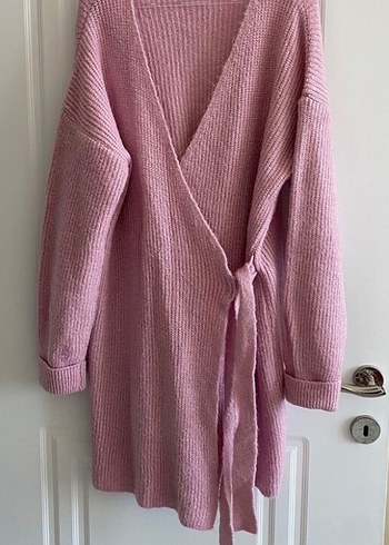 Önü Bağlamalı Triko Hırka - Görsel 4