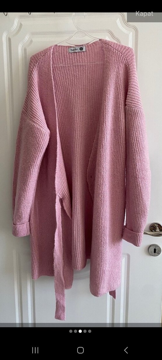 Önü Bağlamalı Triko Hırka - Görsel 3