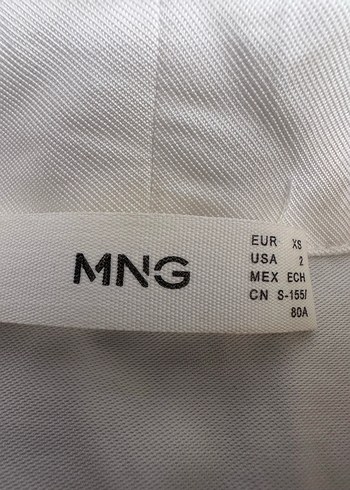 Beyaz V Yakalı Keten Midi Elbise - Görsel 2