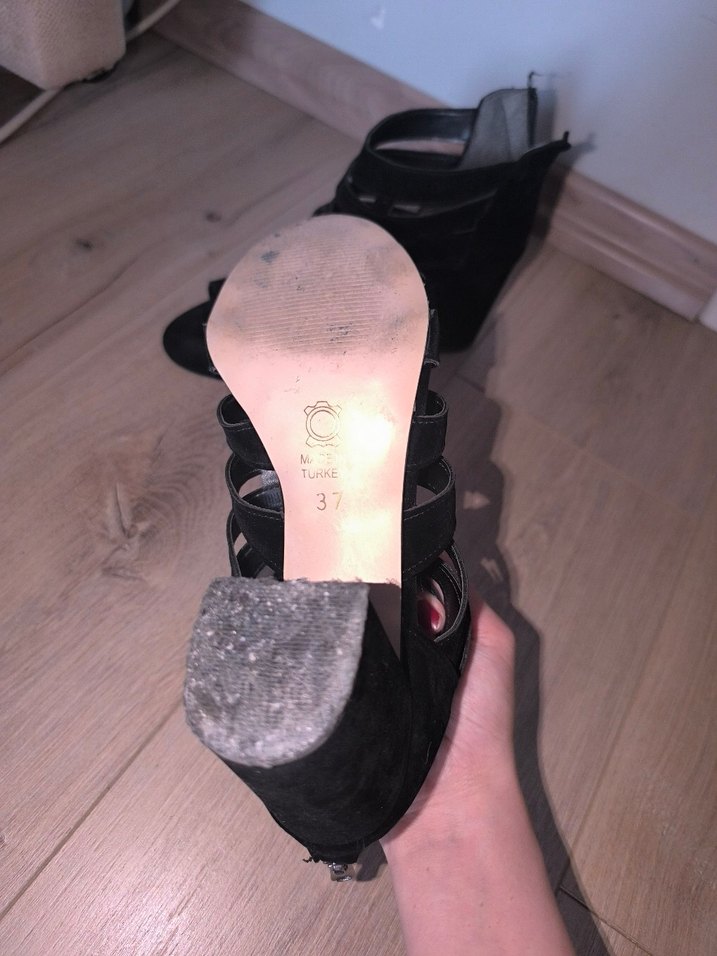 Kadın Siyah Gotik Platform Topuklu Ayakkabı - Görsel 2