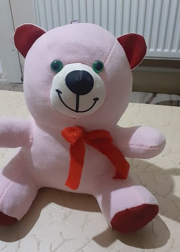 Pembe renkli yumuşak peluş oyuncak ayı