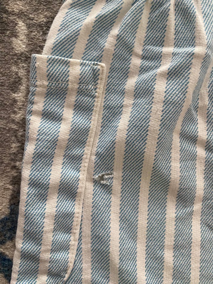 Erkek Çocuk Mickey Mouse Çizgili Askılı Tulum - Görsel 4