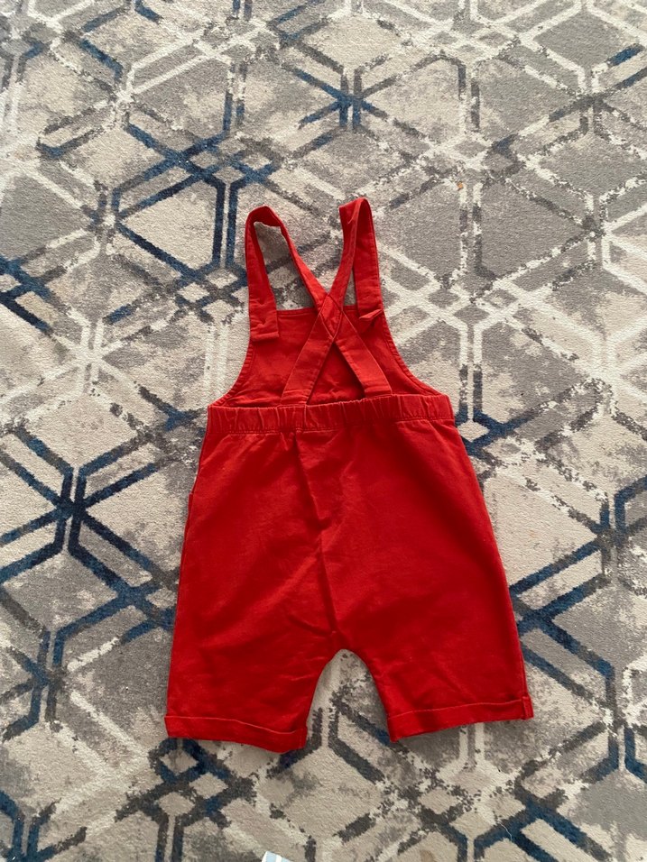 Kırmızı Mickey Mouse Baskılı Erkek Çocuk Tulum - Görsel 2