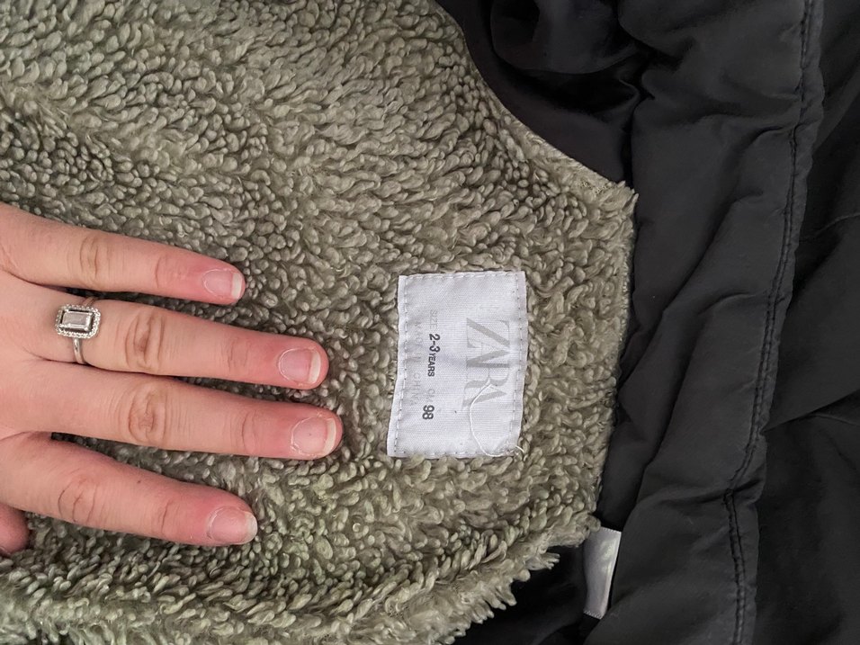 Kapüşonlu Gri Erkek Çocuk Kaban - Görsel 4