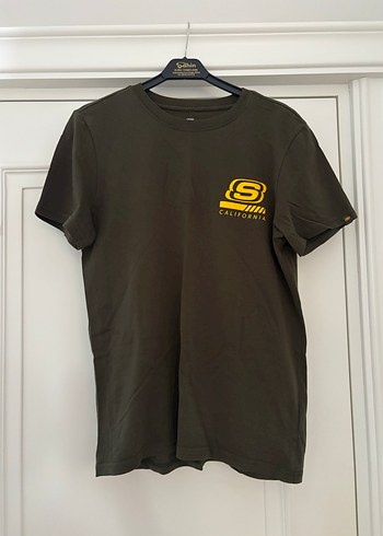 Yeşil skechers erkek t shirt