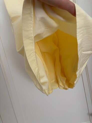 Zara zara butteryellow mini elbise