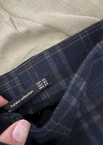 Zara kışlık ekoseli tayt - Görsel 3