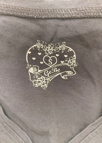 Siyah Beyaz Beli Büzgülü Vintage Tişört y2k - Görsel 5