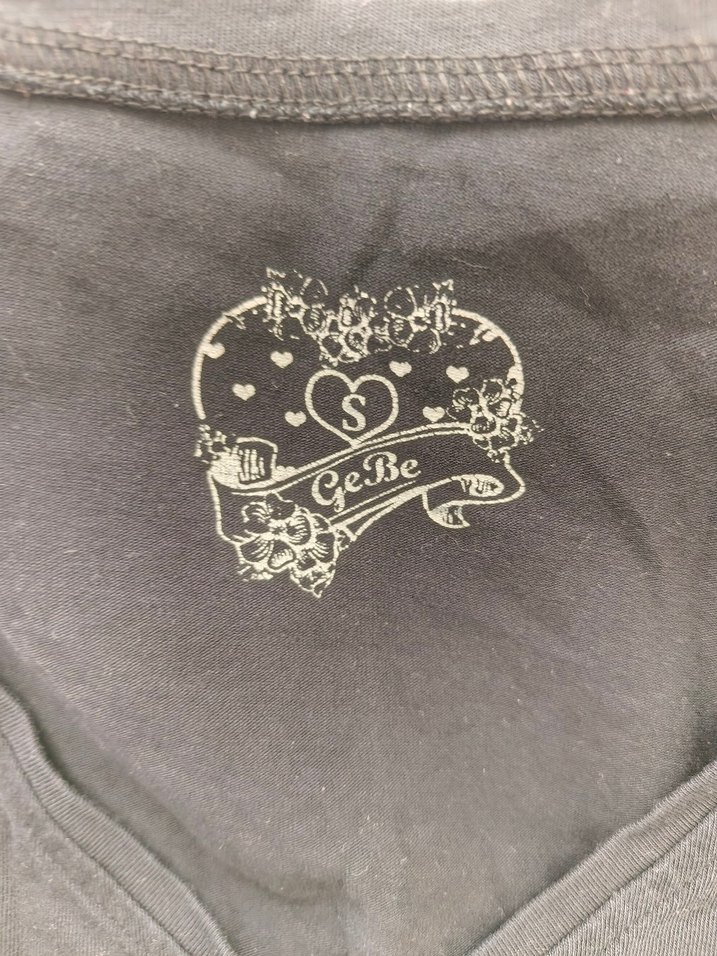 Siyah Beyaz Beli Büzgülü Vintage Tişört y2k - Görsel 5