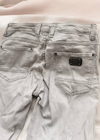 Dolce Gabbana Açık Gri Erkek Denim Bol Kesim Pantolon - Görsel 2