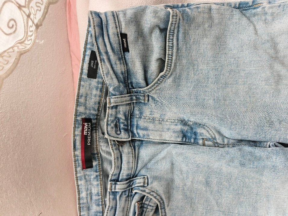 Erkek Mavi Kot Pantolon - Görsel 2