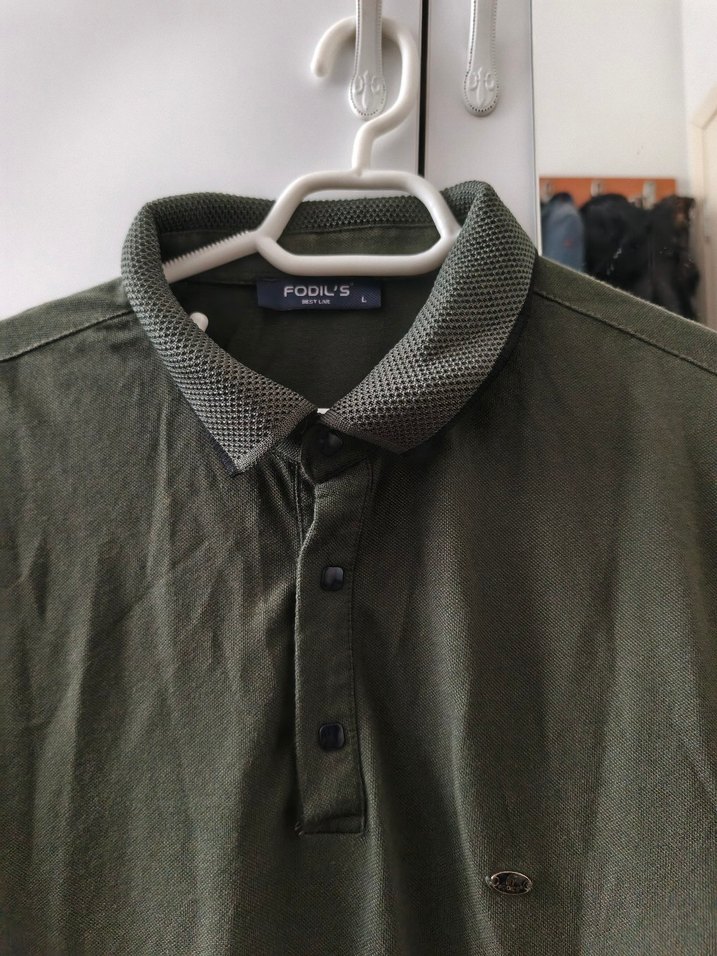 Erkek Koyu Yeşil Kısa Kollu Polo Tişört - Görsel 2