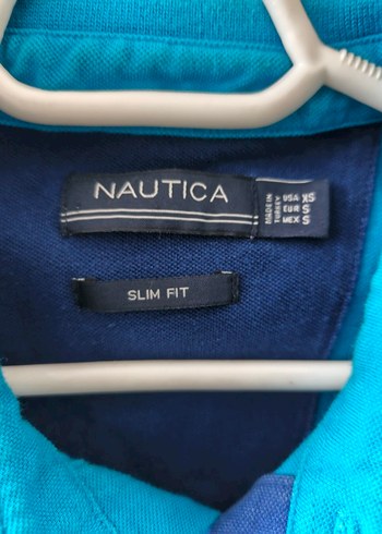 Nautica Mavi Denizci Baskılı Kısa Kollu Polo Erkek Tişört - Görsel 2