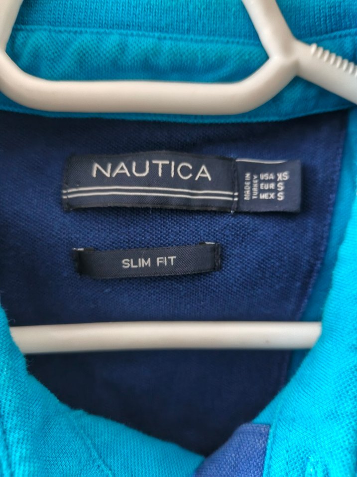 Nautica Mavi Denizci Baskılı Kısa Kollu Polo Erkek Tişört - Görsel 2