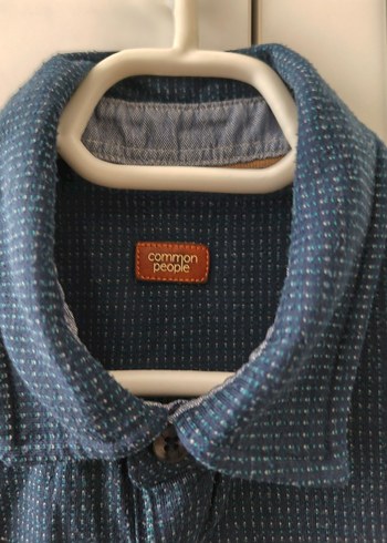 Desenli Erkek Lacivert Denim Polo Tişört - Görsel 2