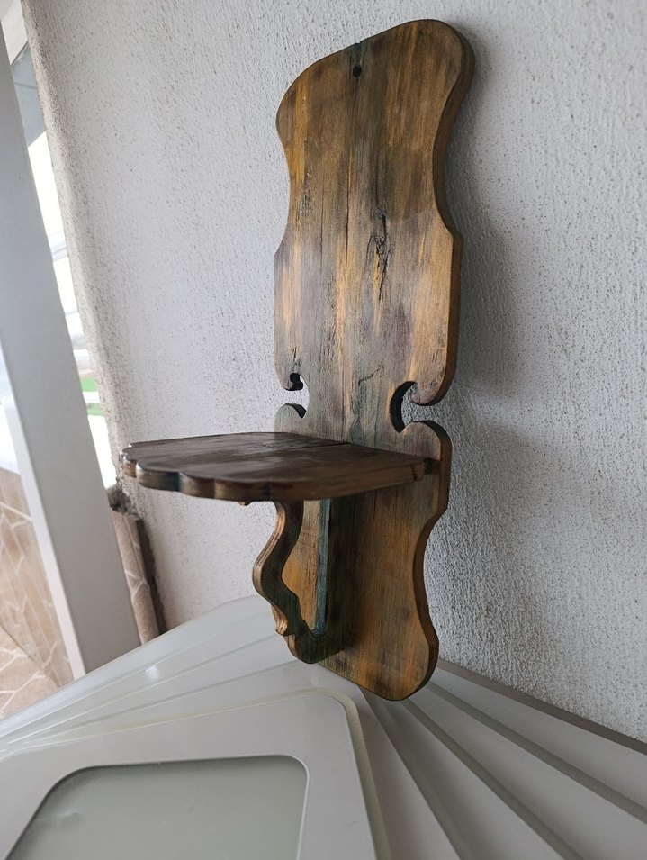 Parlak Turkuaz Renkli Ahşap Kaşıklık - Görsel 3