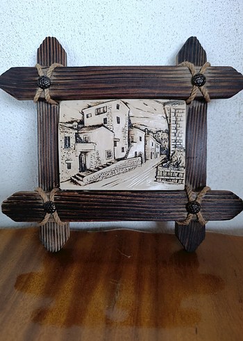 Koyu Kahverengi Ahşap Çerçeve - Görsel 4