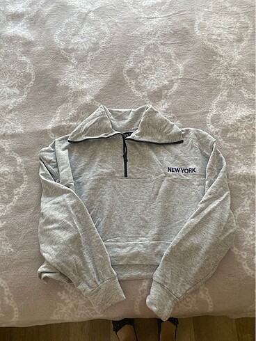 Oversize crop sweat