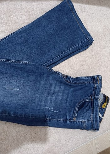 Kadın Mavi Denim  Kot Pantolon - Görsel 5