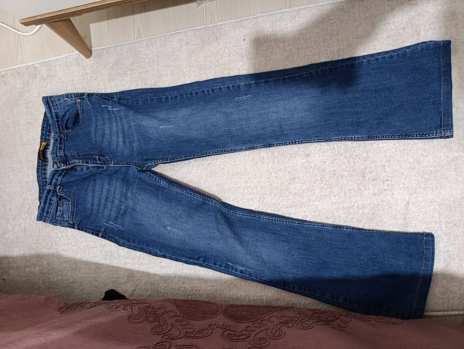 Kadın Mavi Denim  Kot Pantolon - Görsel 2