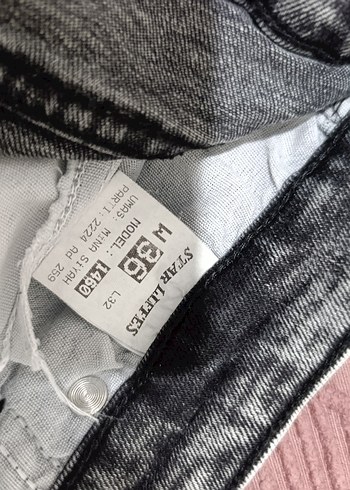 Kadın Gri Kot Pantolon - Kemerli, Normal Boy - Görsel 5