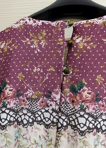 Bohem Çok Renkli Uzun Kollu Uzun Elbise - Görsel 7