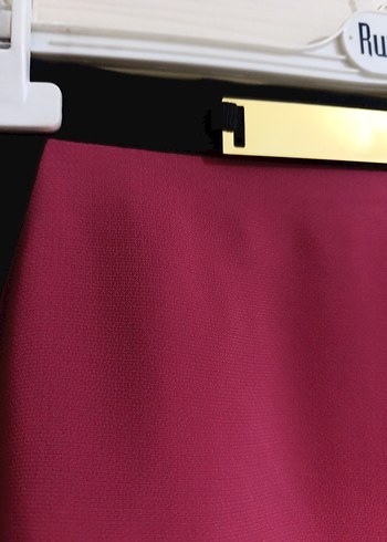 Drapeli Uzun Pembe Kadın balık Etek - Görsel 3